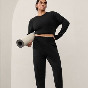 Athleta  Coaster Luxe High Rise Jogger In Black